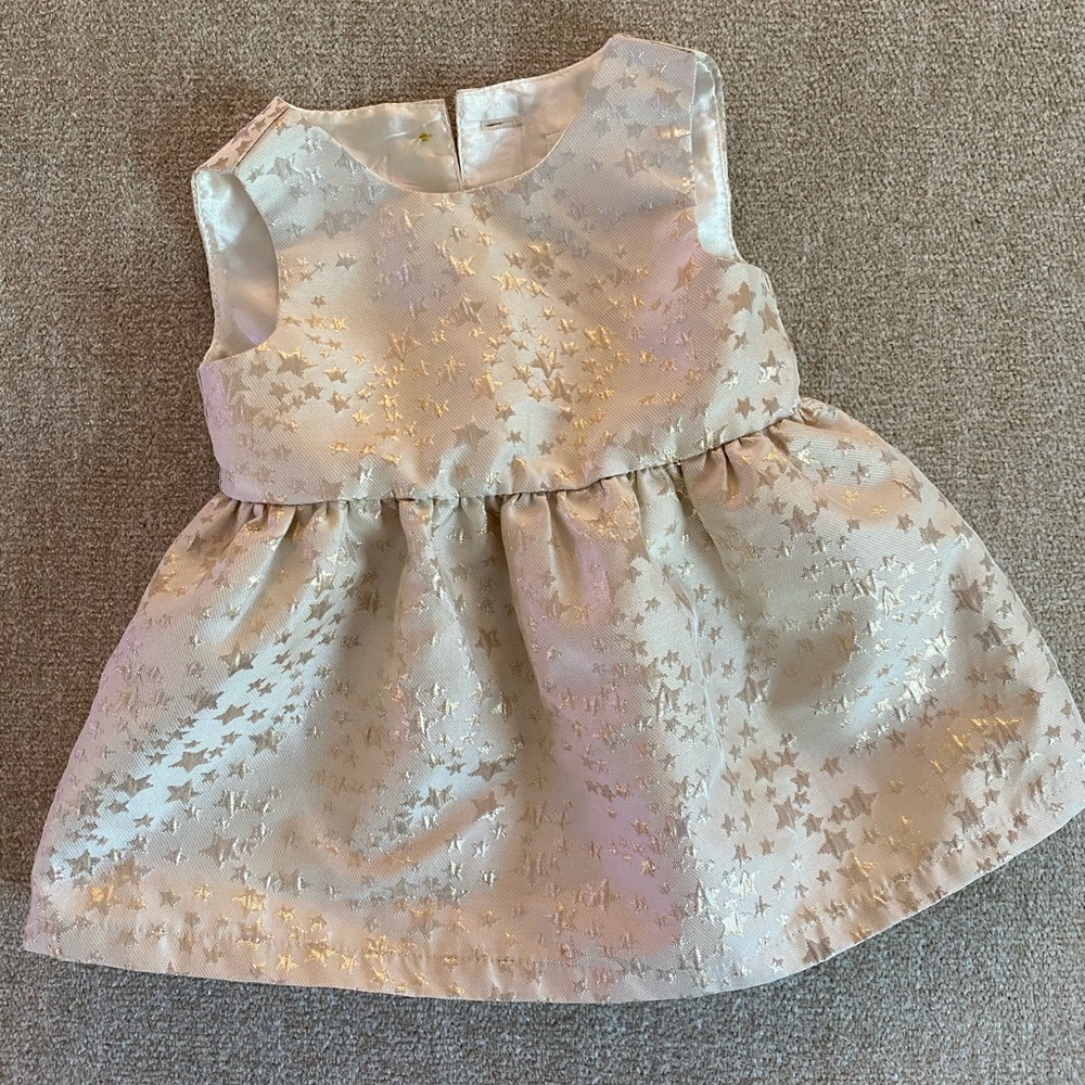 Cat & Jack gold star dress